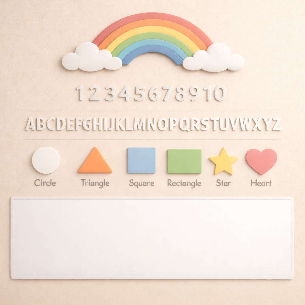 Wipeable Kids Learning Wallpaper