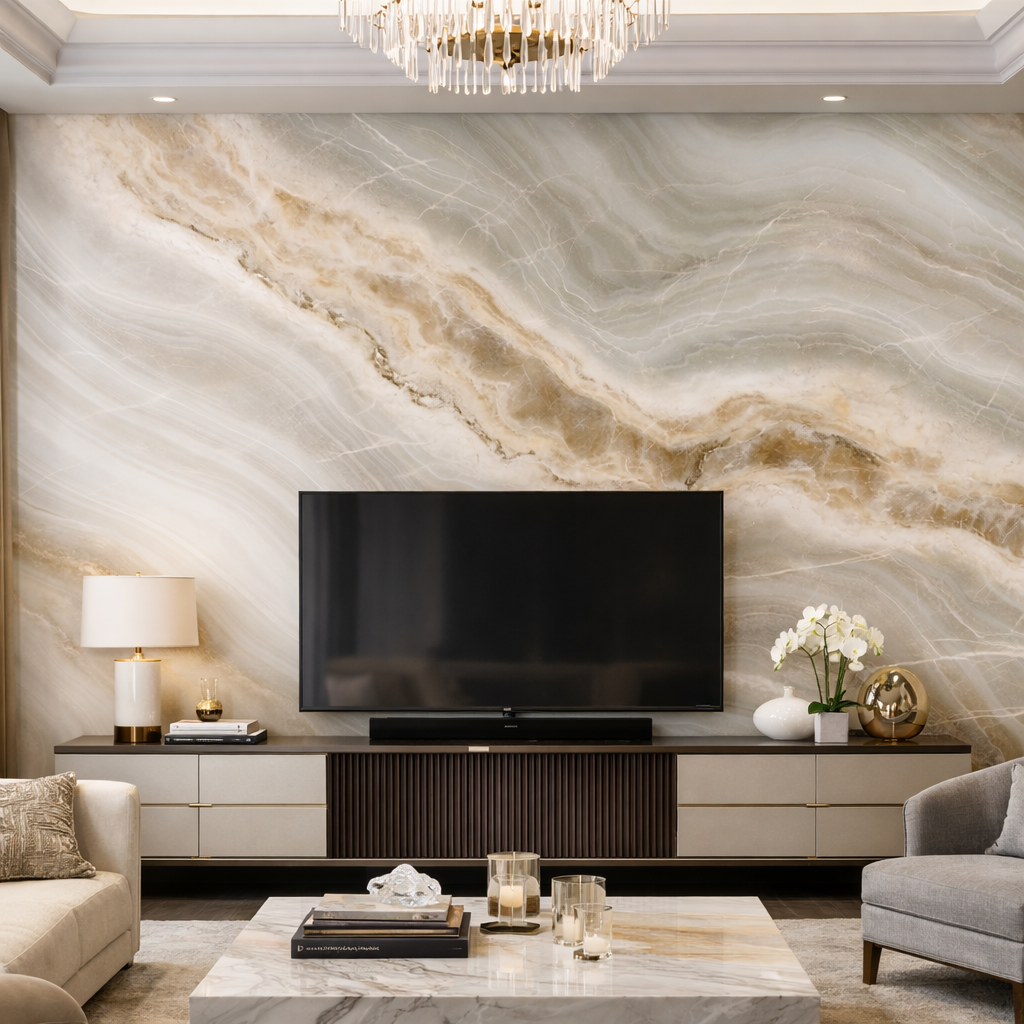 Onyxelle Marble Wallpaper