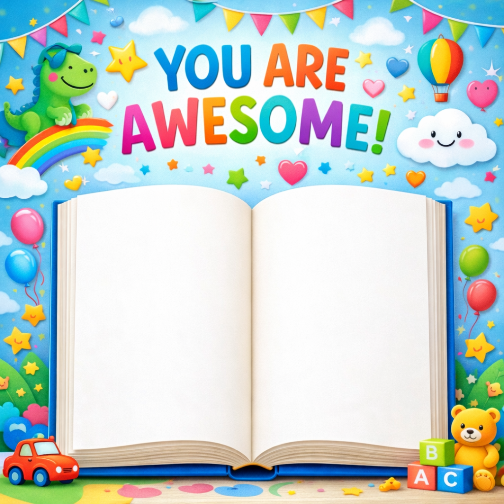 Wipeable Awesome Book Wallpaper