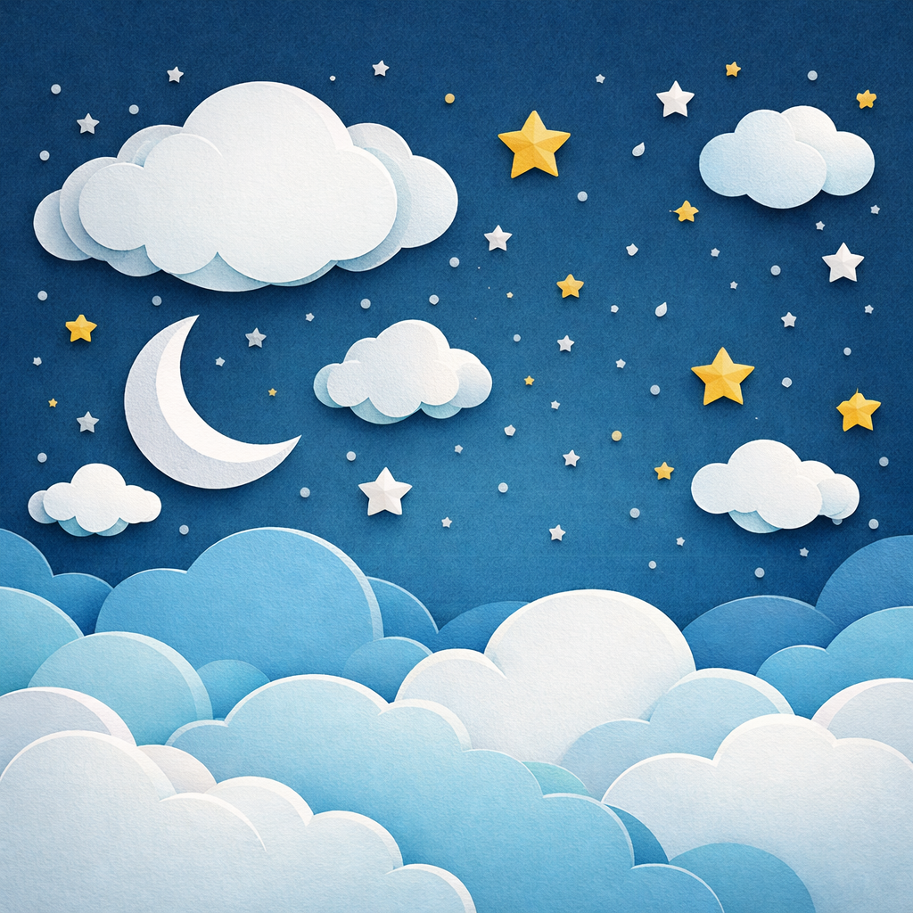 Moon & Stars Sky Wallpaper