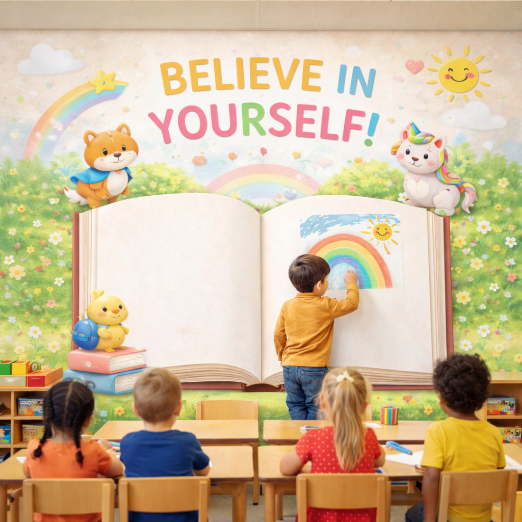Wipeable Believe In Yourself Wallpaper