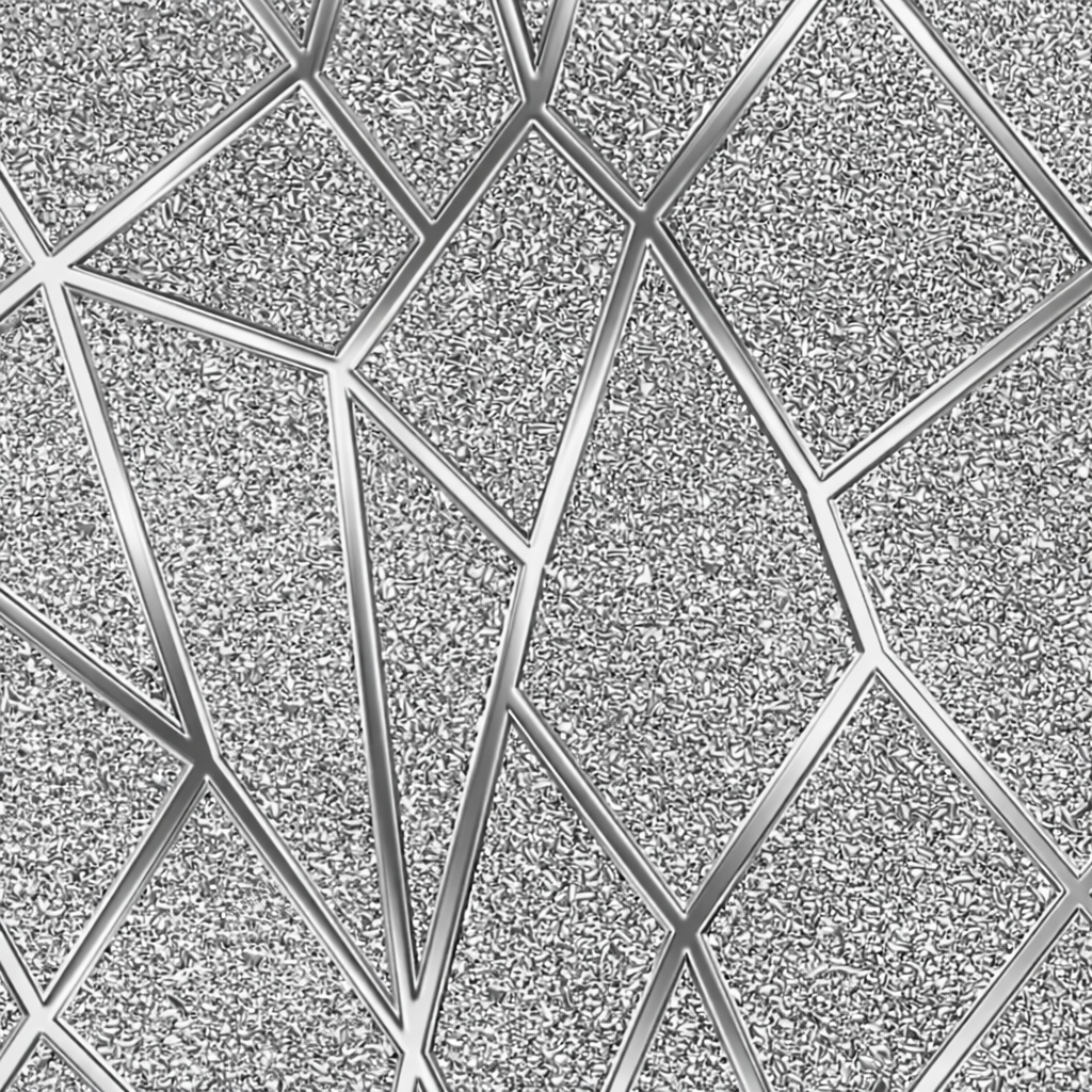 Silver Facet Wallpaper