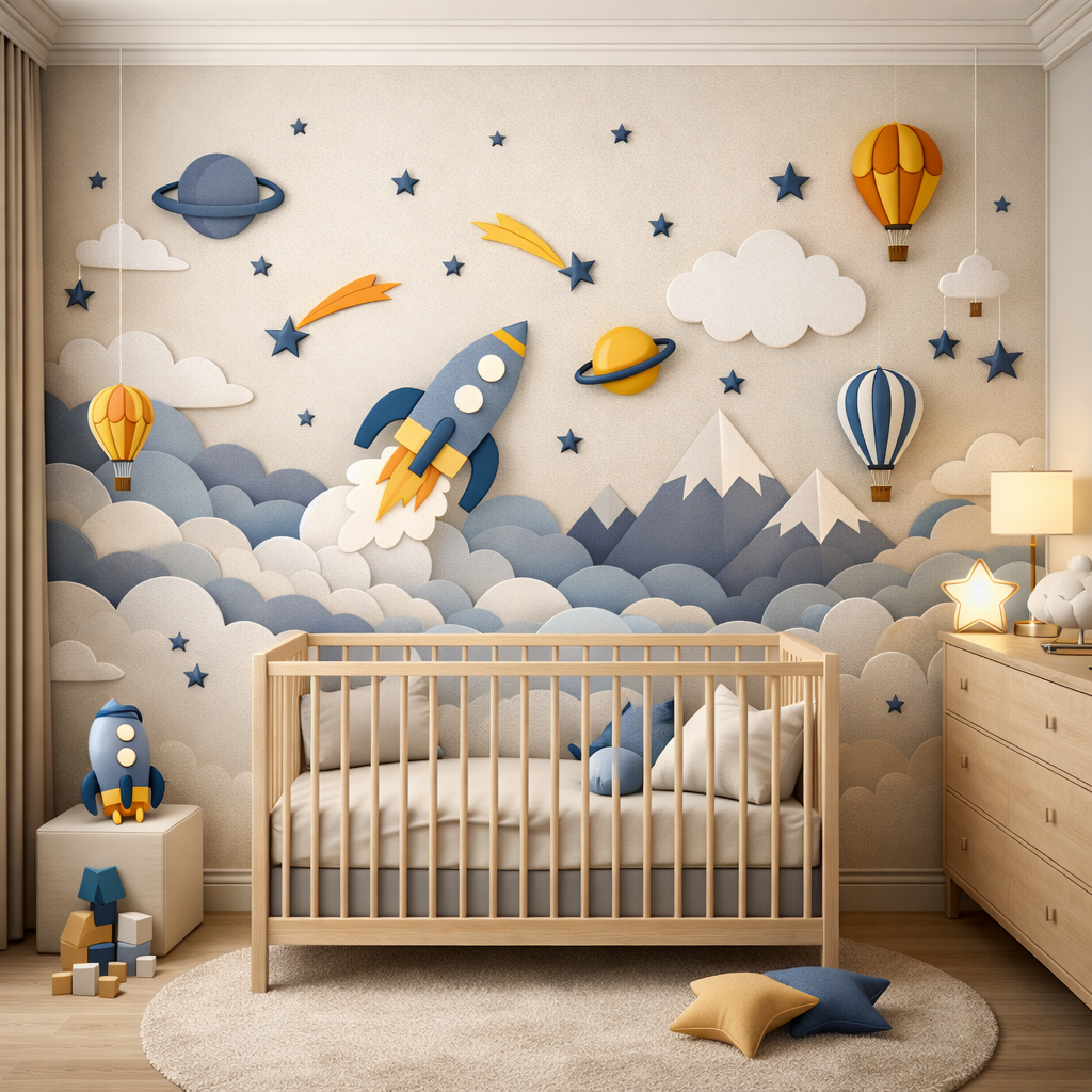 Sky Rocket Kids Wallpaper