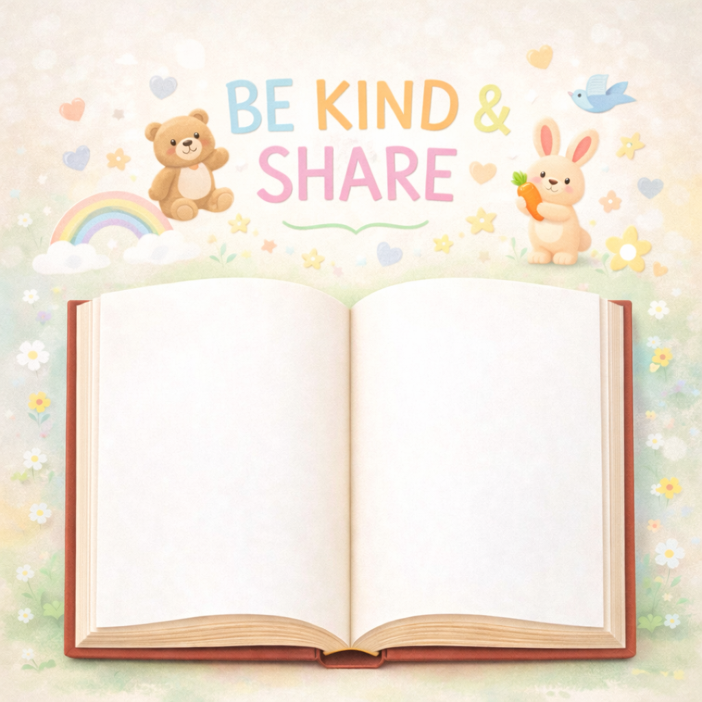 Wipeable Be Kind & Share Wallpaper