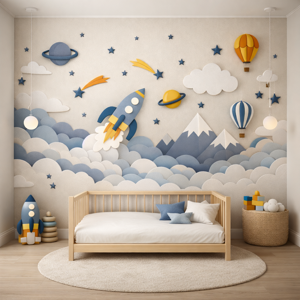 Sky Rocket Kids Wallpaper