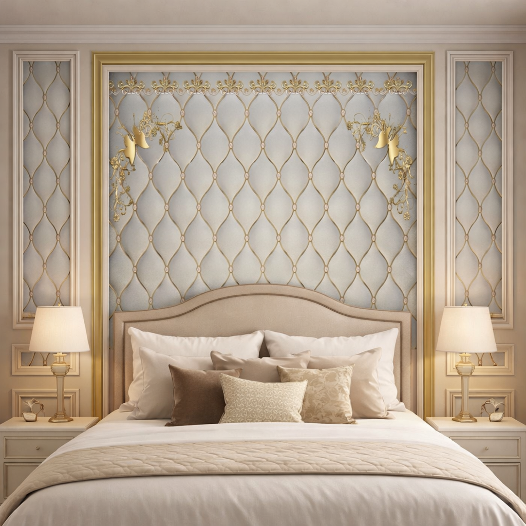 Gilded Lattice Wallpaper