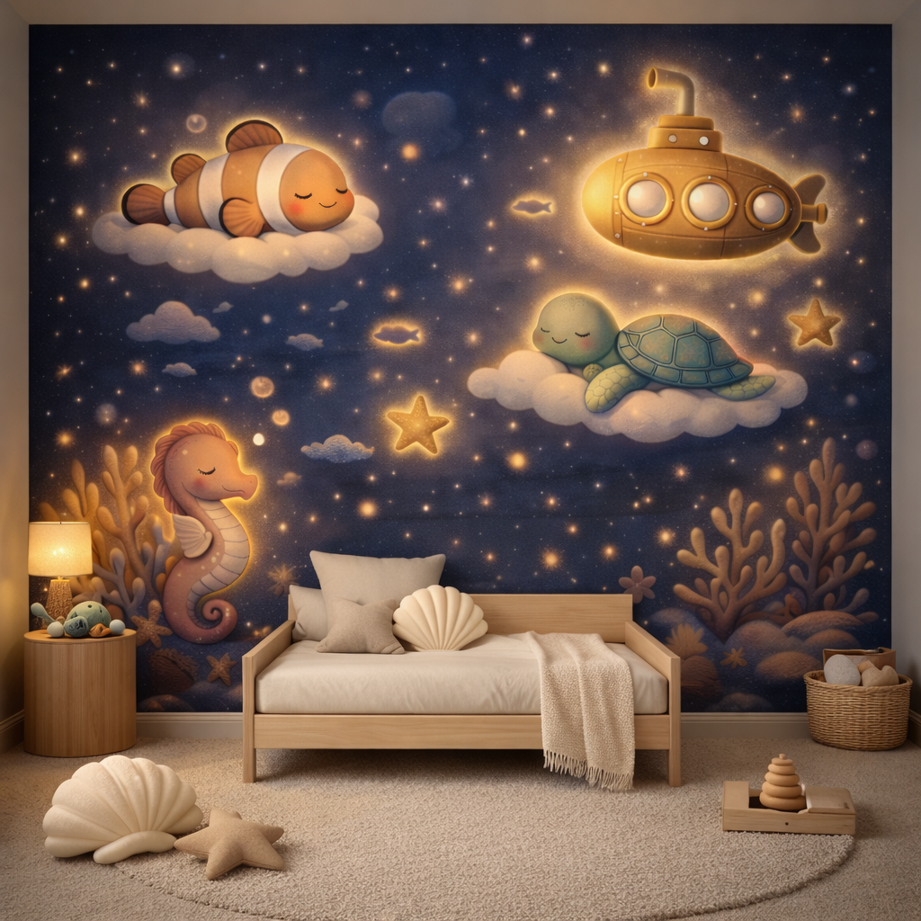 Dreamy Ocean Night Wallpaper