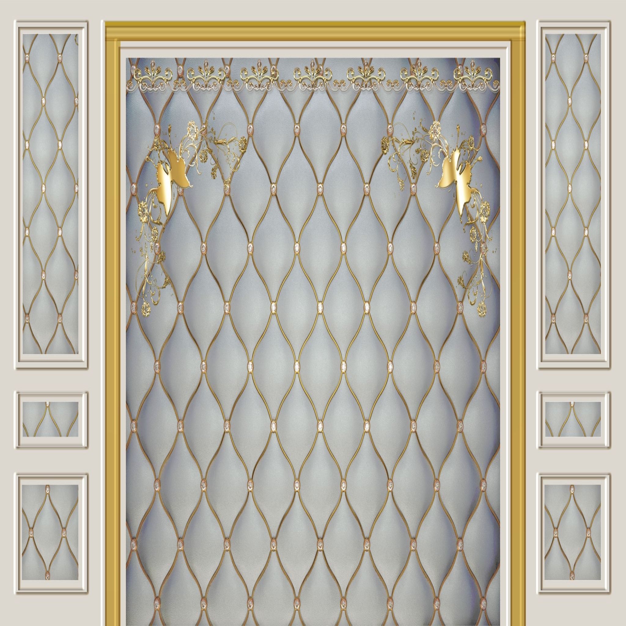 Gilded Lattice Wallpaper
