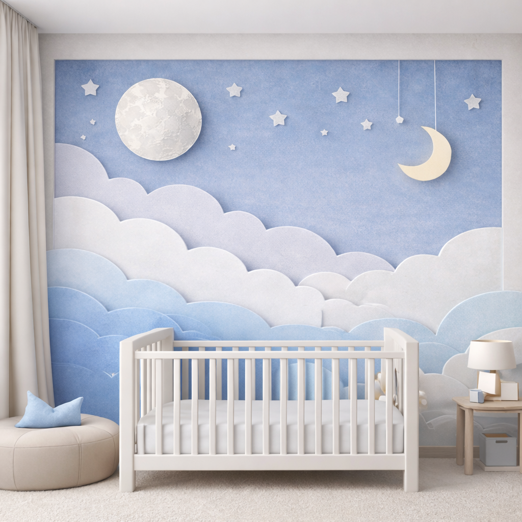 Moon & Cloudscape Wallpaper