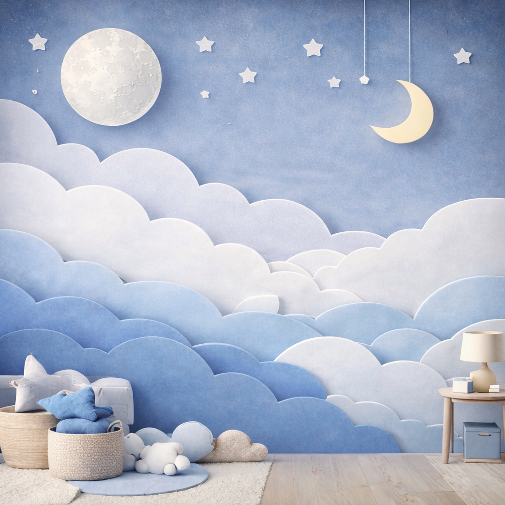 Moon & Cloudscape Wallpaper