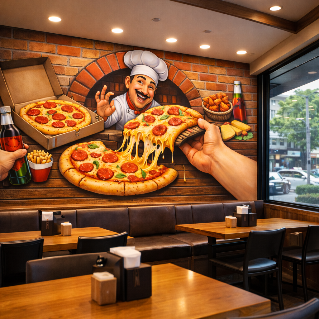 Cheesy Slice Pizzeria Wallpaper