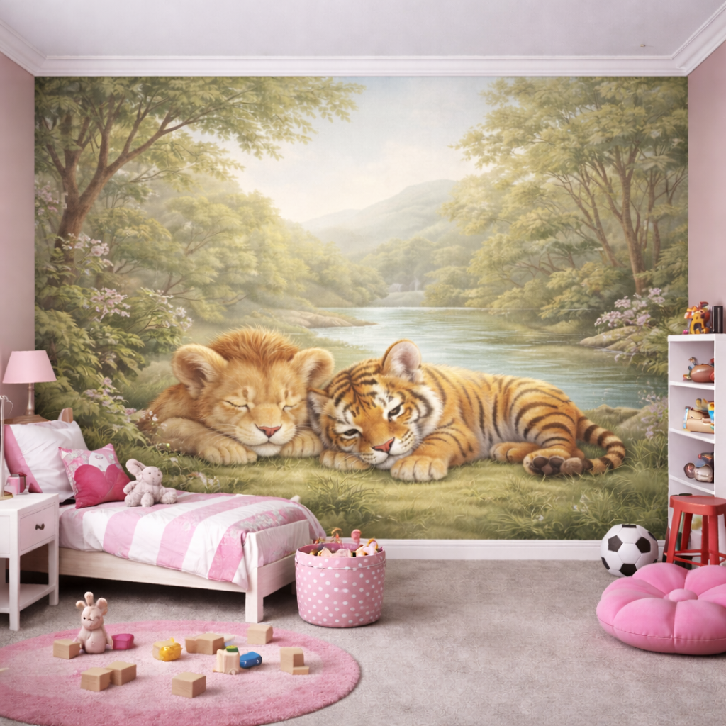 Lion & Tiger Wallpaper