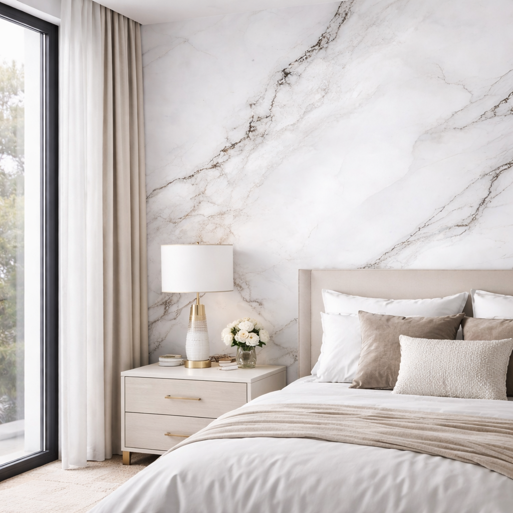 Carrara Marble Wallpaper