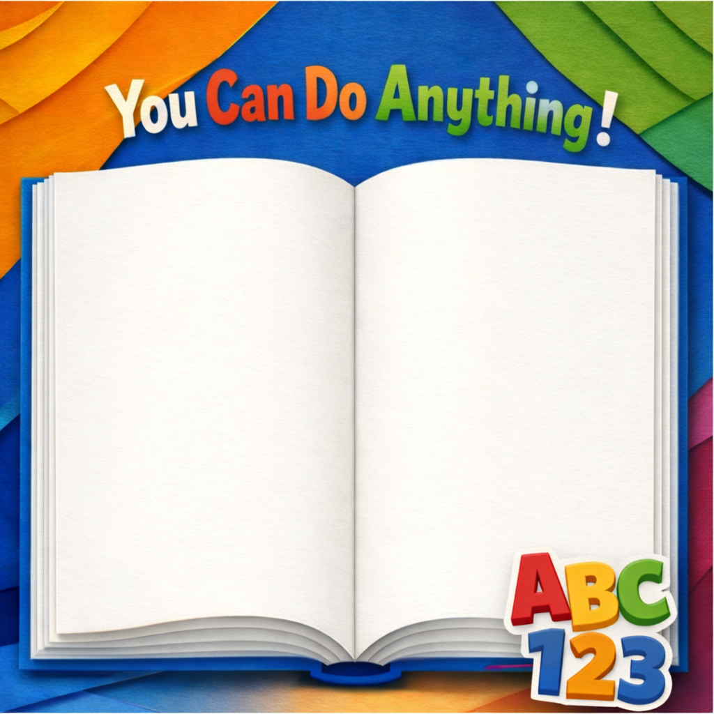 Wipeable Educational Book Wallpaper