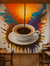Vibrant Coffee Splash Wallpaper Mural