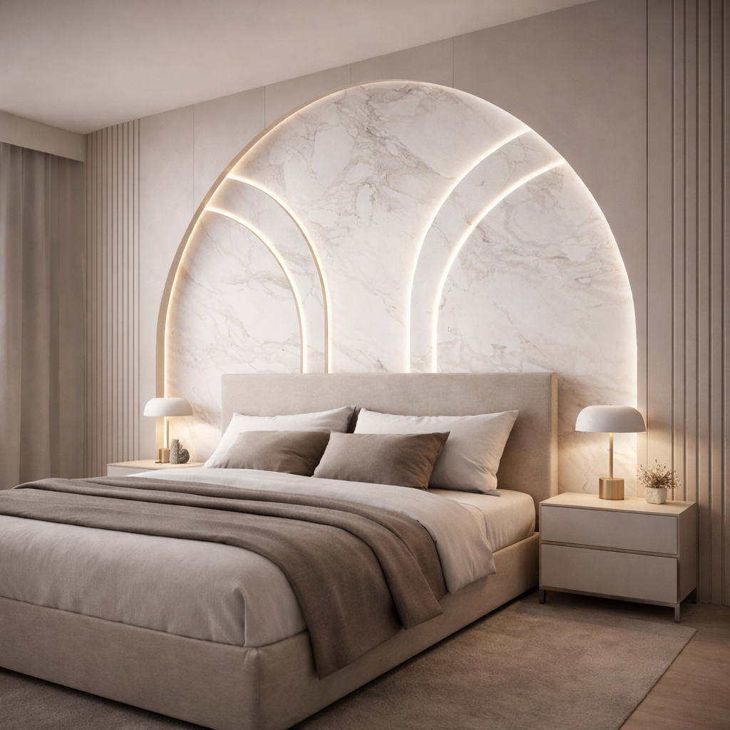 Luna Marble Arch Wallpaper
