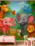 Jungle Animals Kids Wallpaper Mural