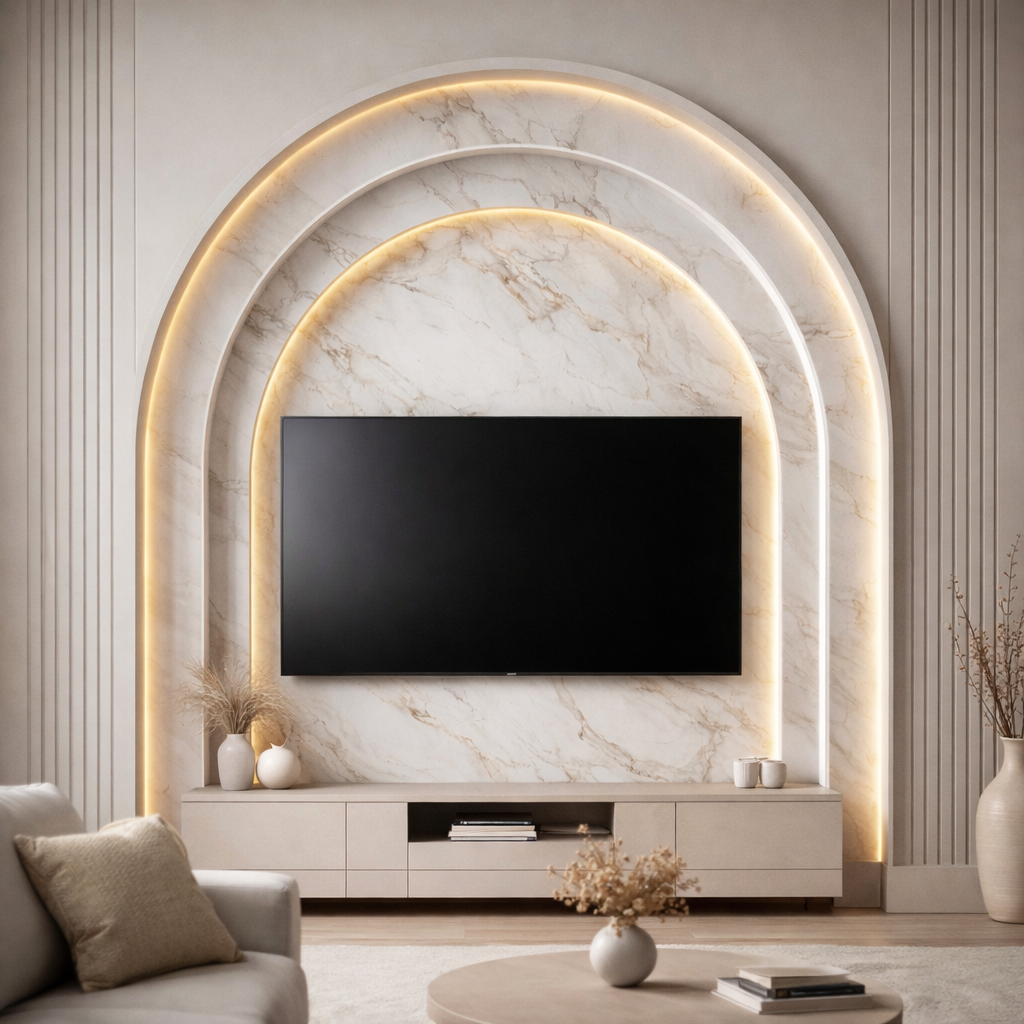 Marble Arch Glow Wallpaper