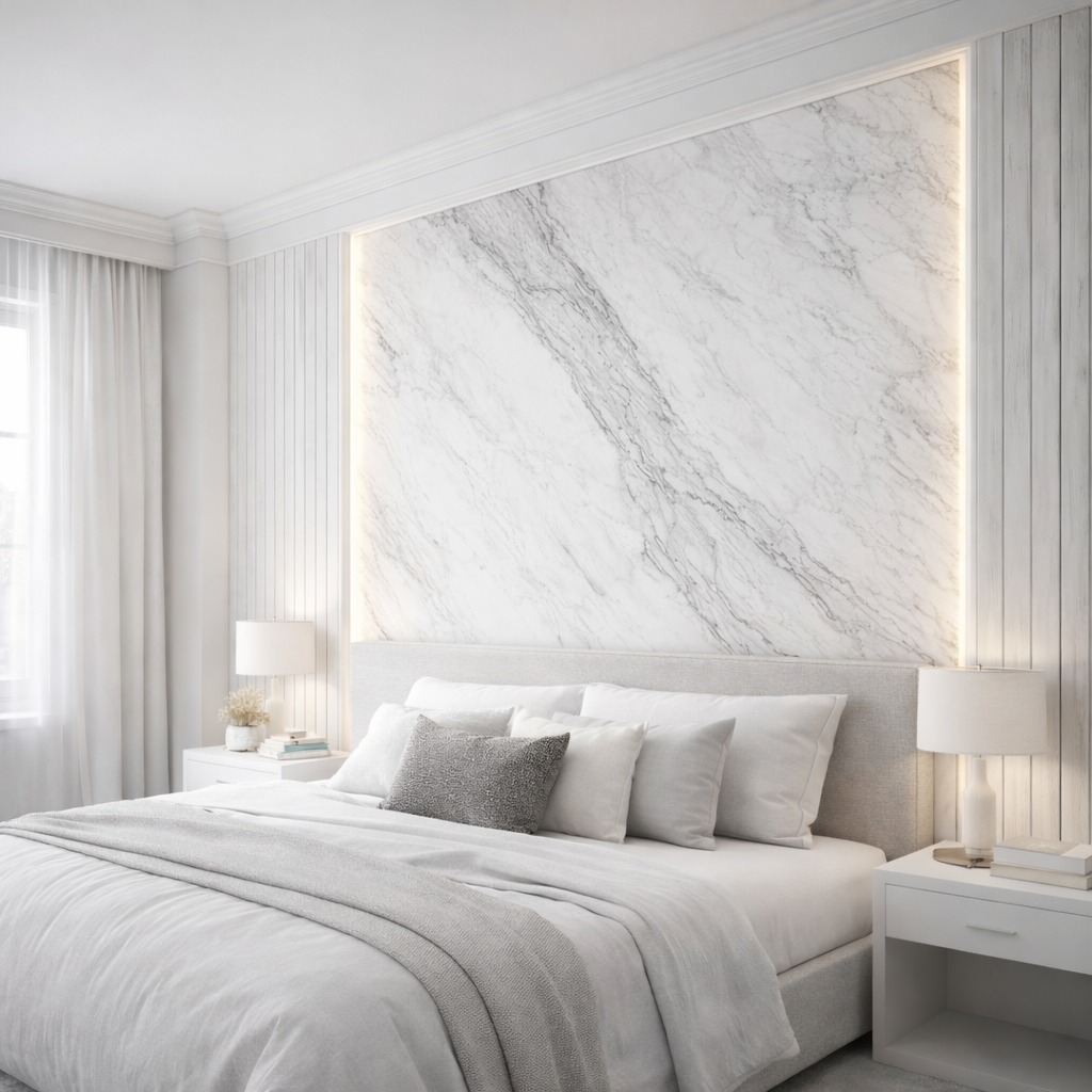 Calacatta Marble Panel Wallpaper
