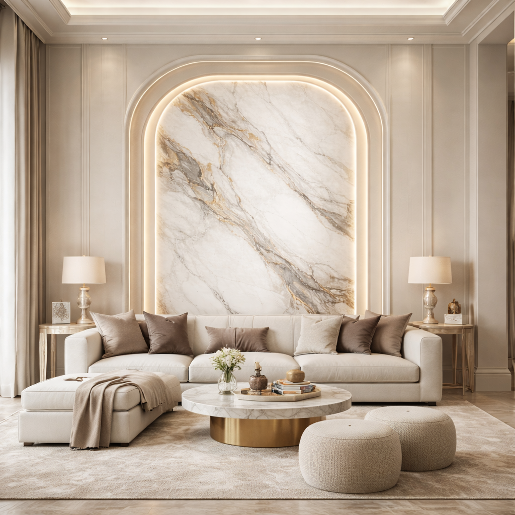 Gilded Vein Marble Wallpaper