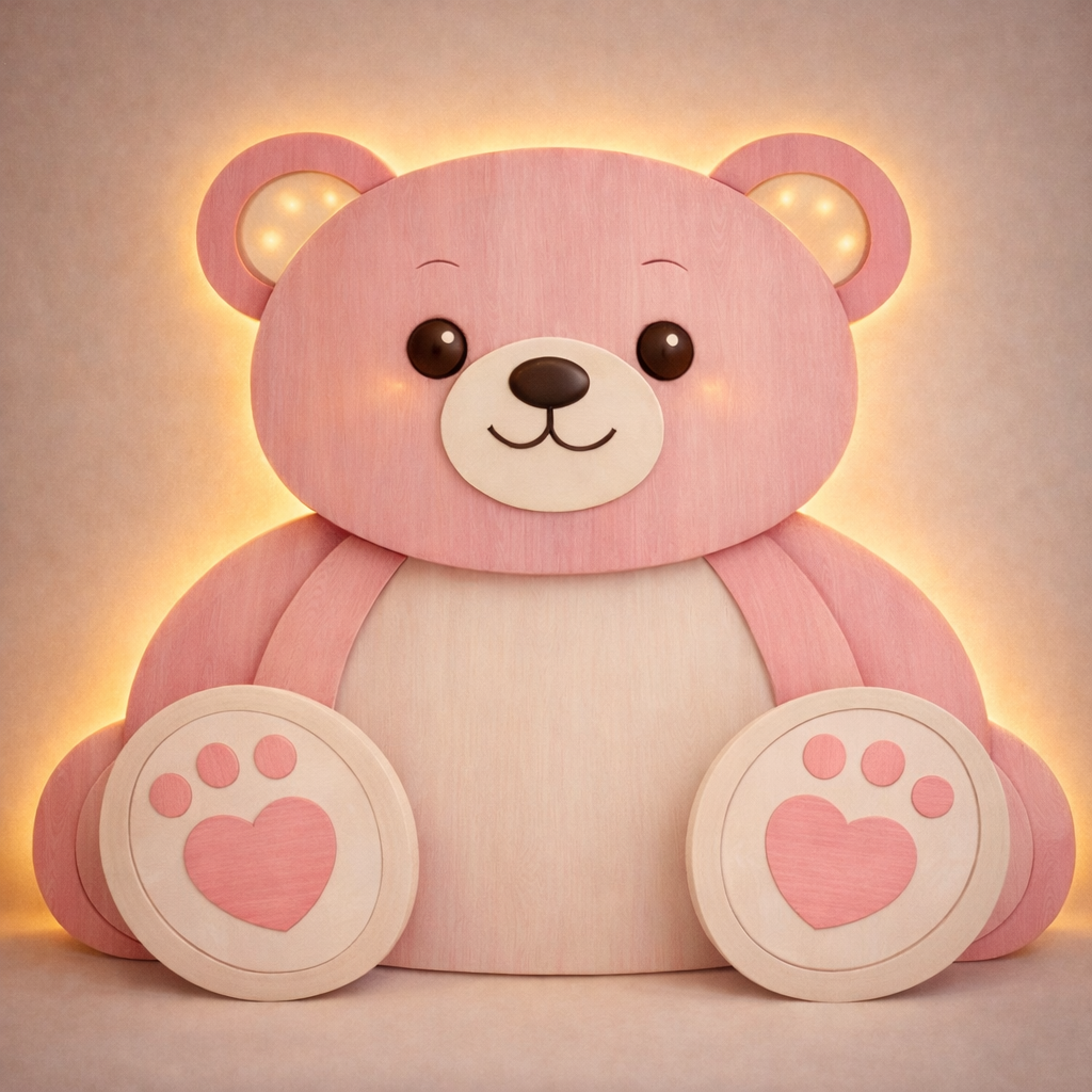Blush Glow Teddy Bear Wallpaper