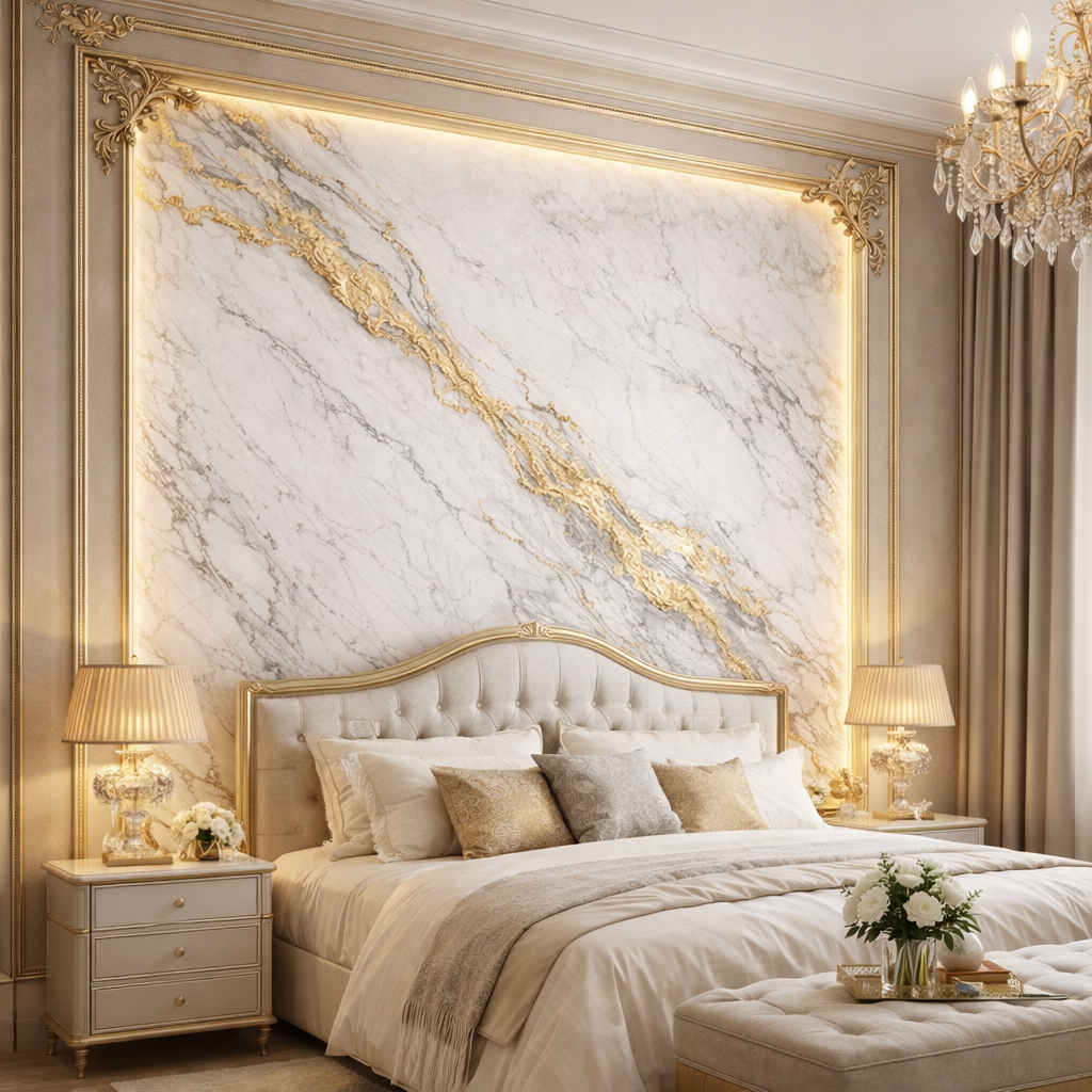 Aurora Marble Arch Wallpaper