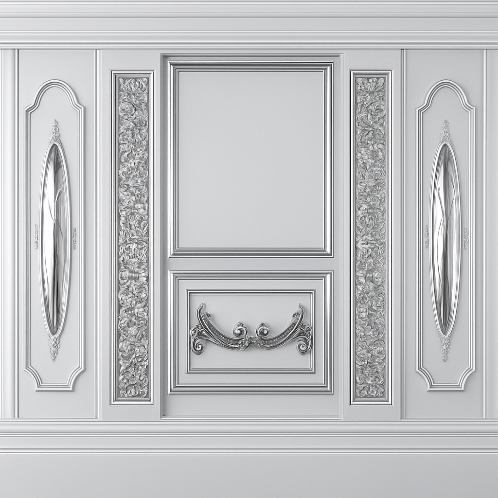 Classic Ornate Panel Wallpaper