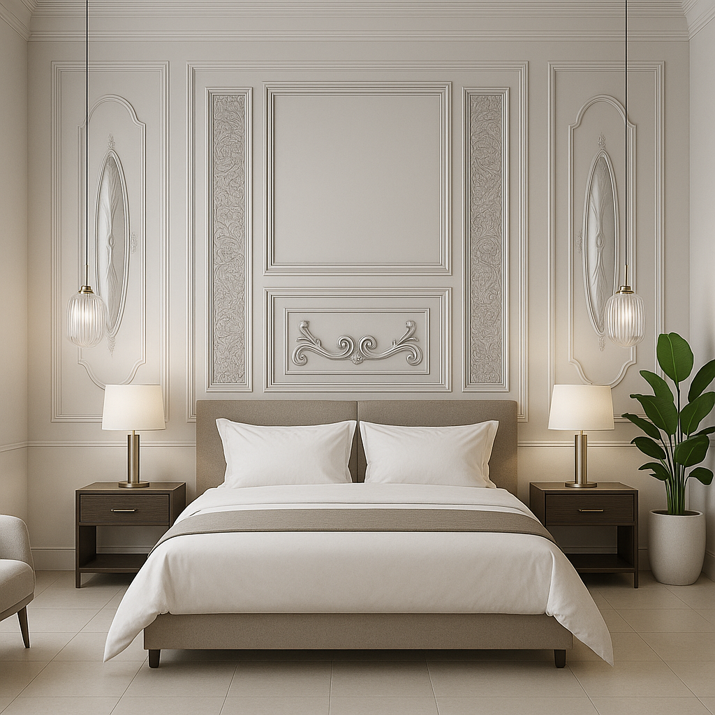 Classic Ornate Panel Wallpaper