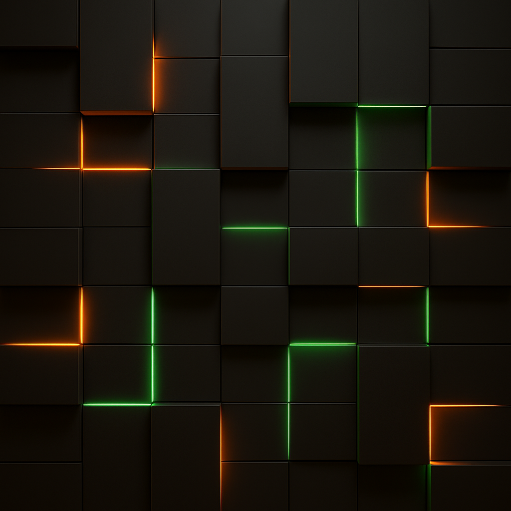 Luminous Grid Luxury Wallpaper