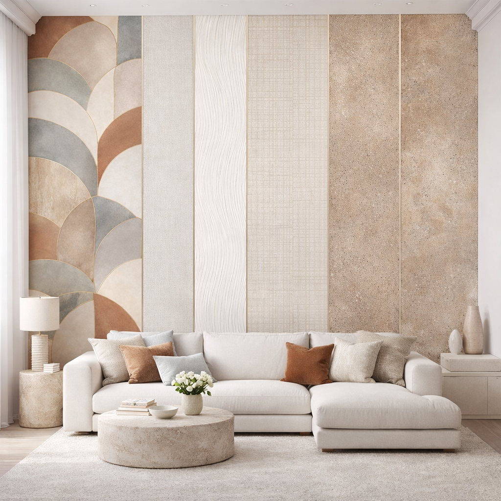Sculpted Neutrals Wallpaper