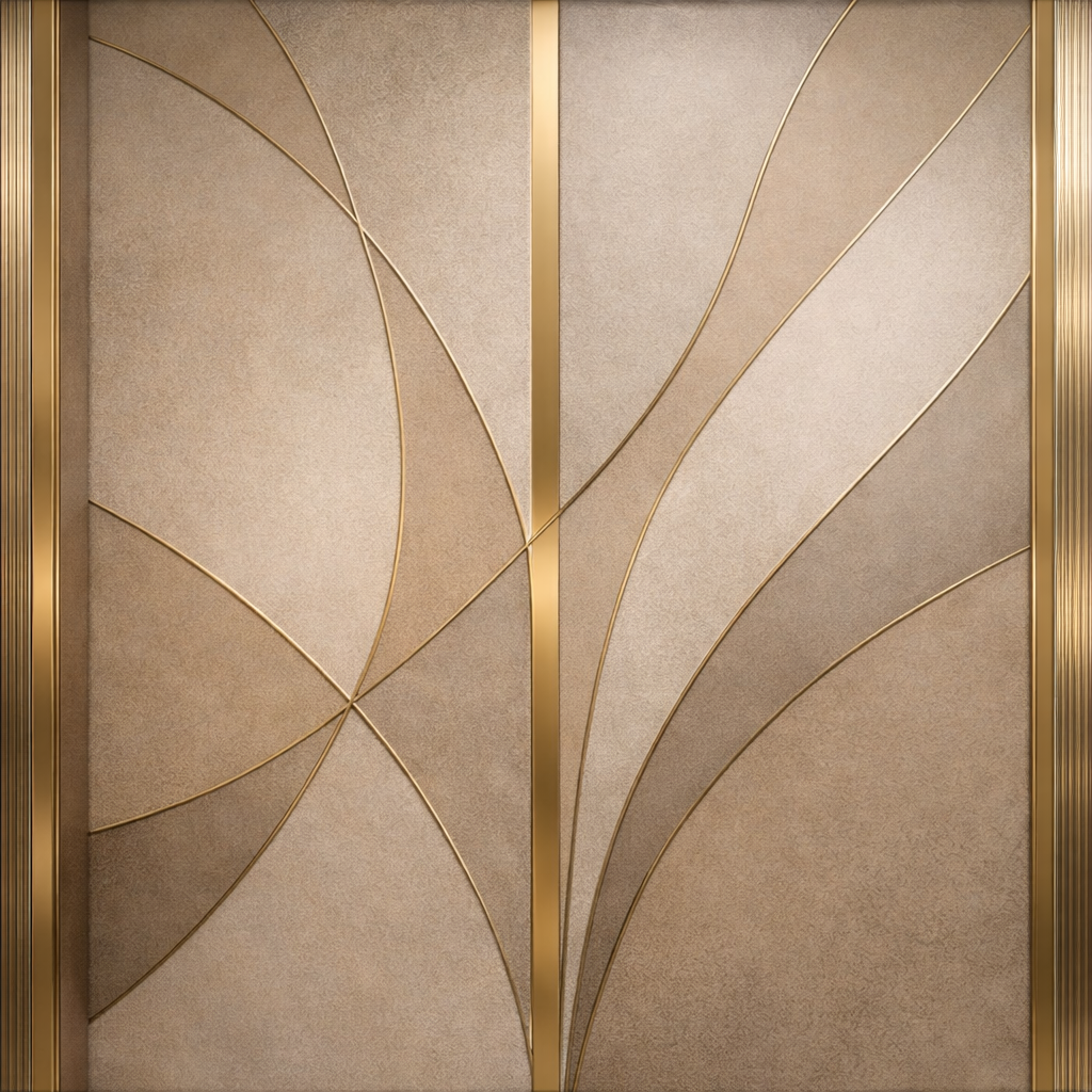 Golden Arc Luxe Wallpaper