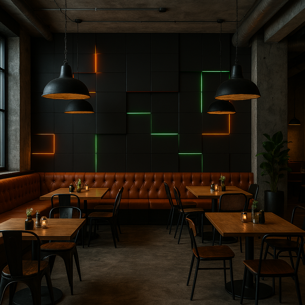 Luminous Grid Luxury Wallpaper