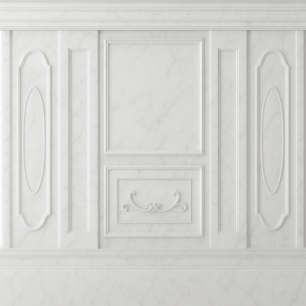 Classic Marble Panel Wallpaper