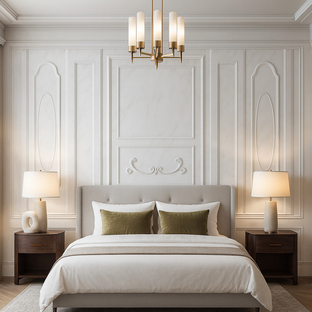 Classic Marble Panel Wallpaper