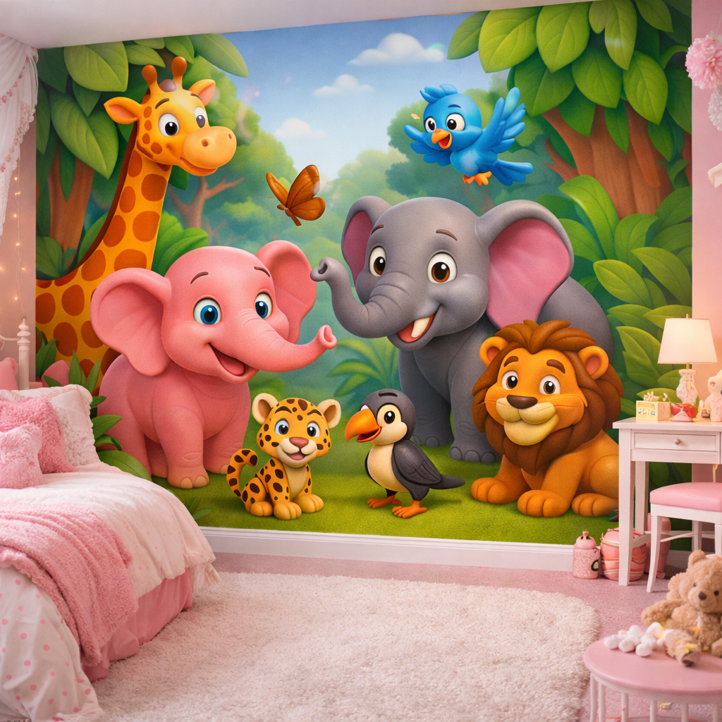 Jungle Friends Wallpaper