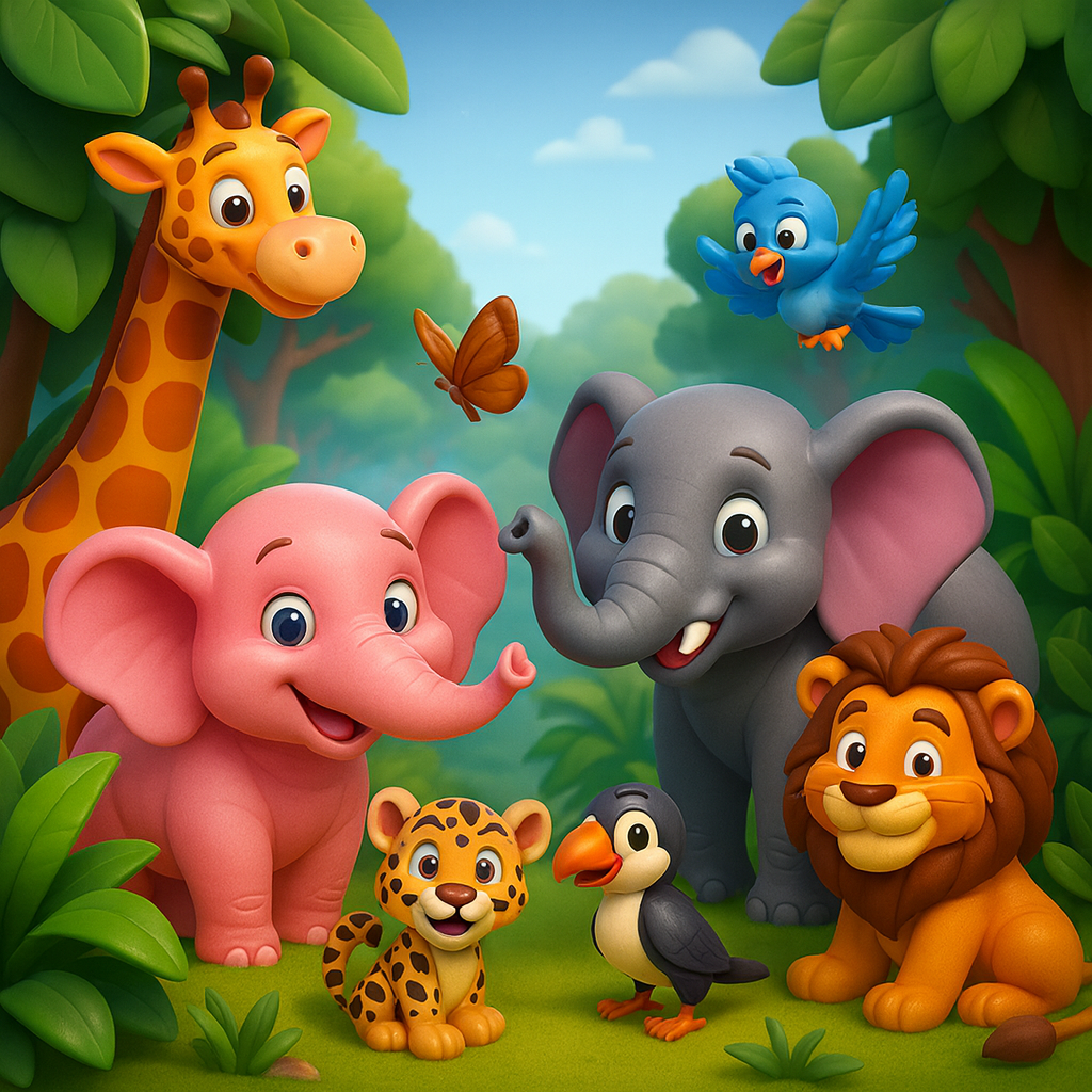 Jungle Friends Wallpaper