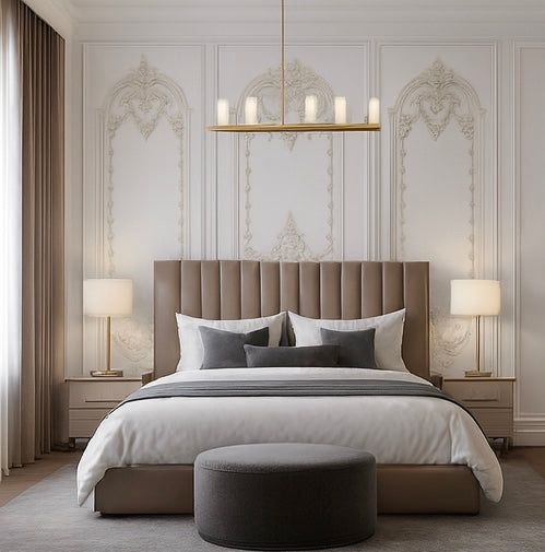 Ornate Classical Panel Wallpaper