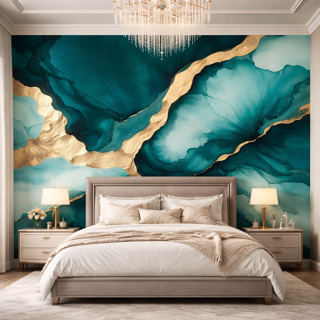 Opaline Green Marble Wallpaper