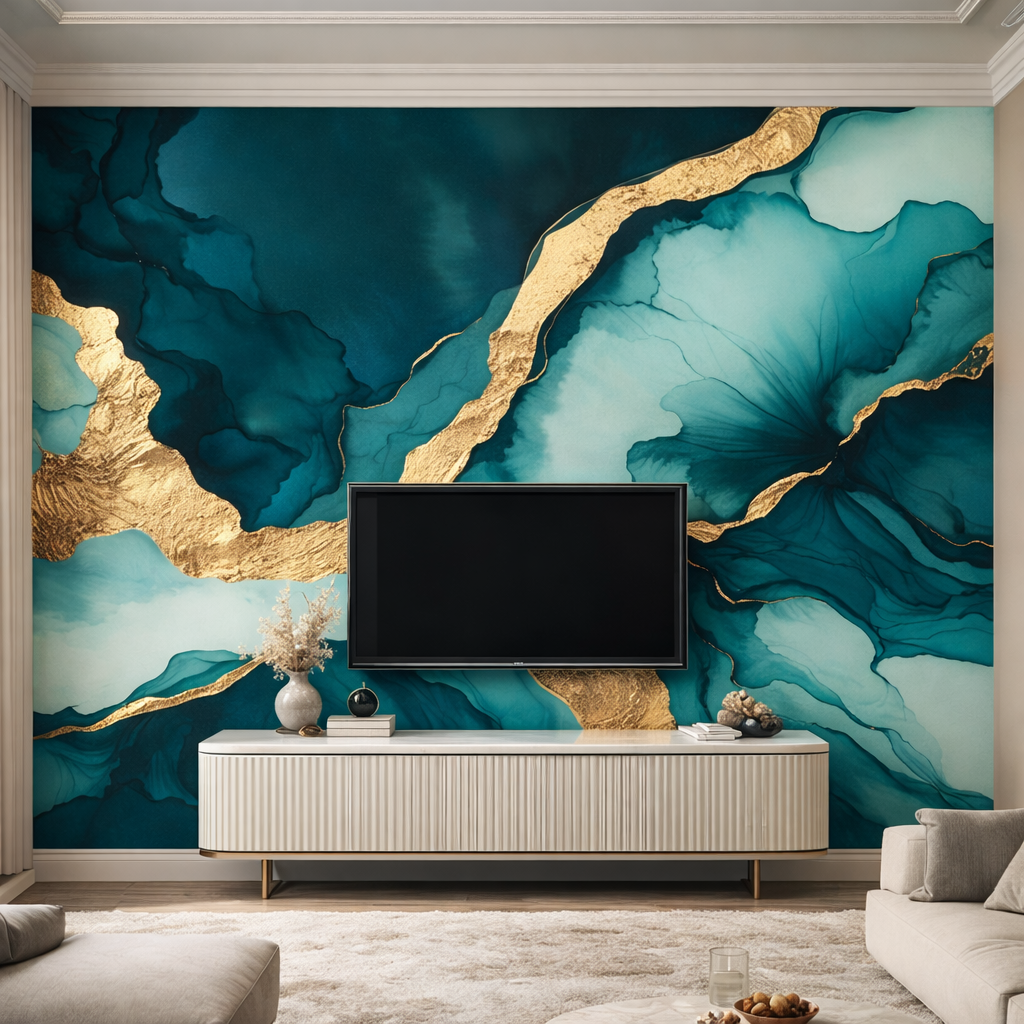 Opaline Green Marble Wallpaper