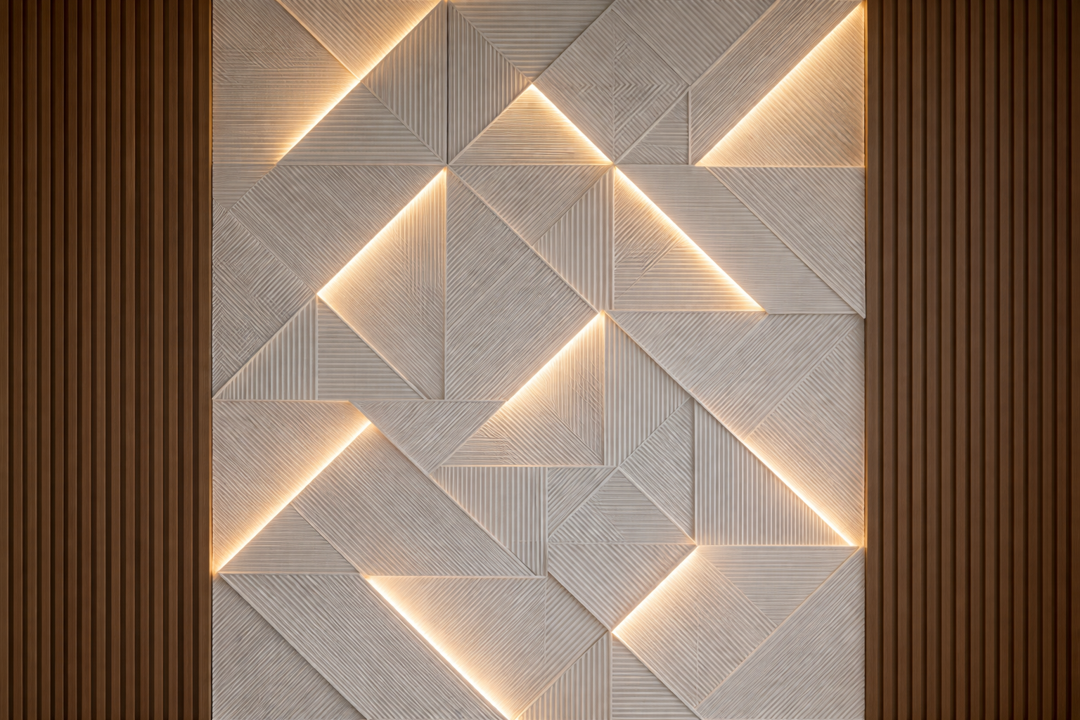 Illuminated Geometric Wallpaper