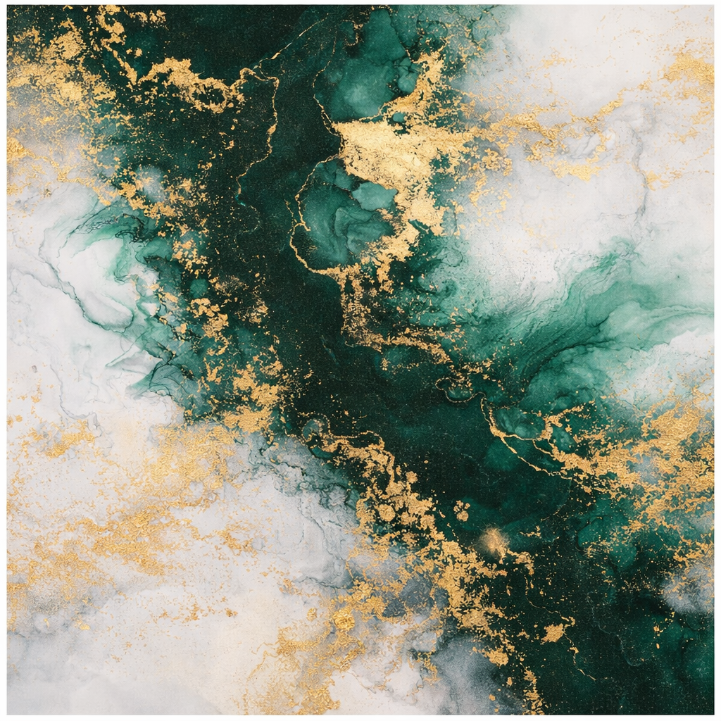 Emerald Mirage Marble Wallpaper