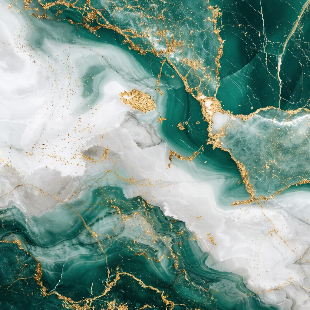 Verdant Silk Marble Wallpaper