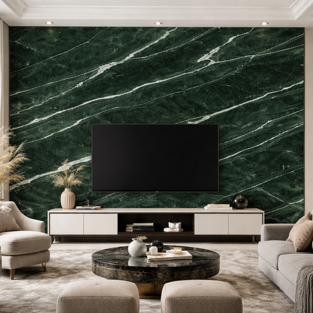 Jade Whisper Marble Wallpaper