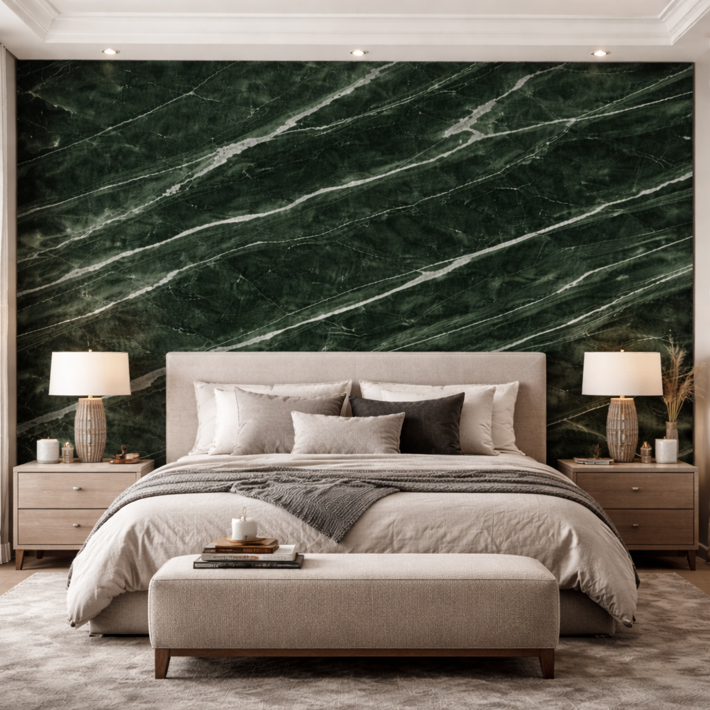 Jade Whisper Marble Wallpaper