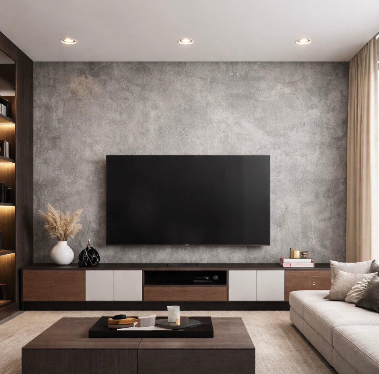 Concrete Veil Wallpaper