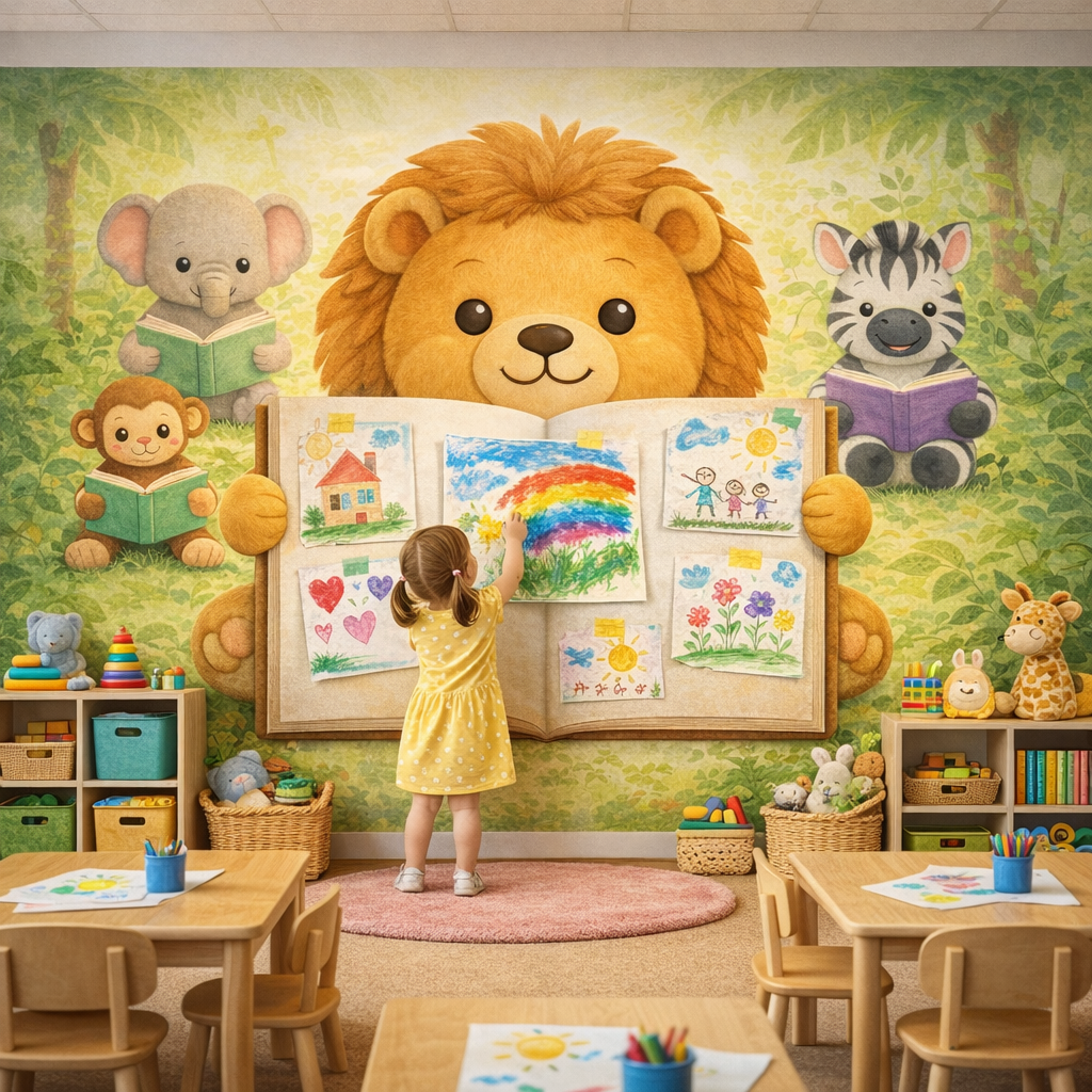Wipeable Storybook Learning Wallpaper – Wall Feel