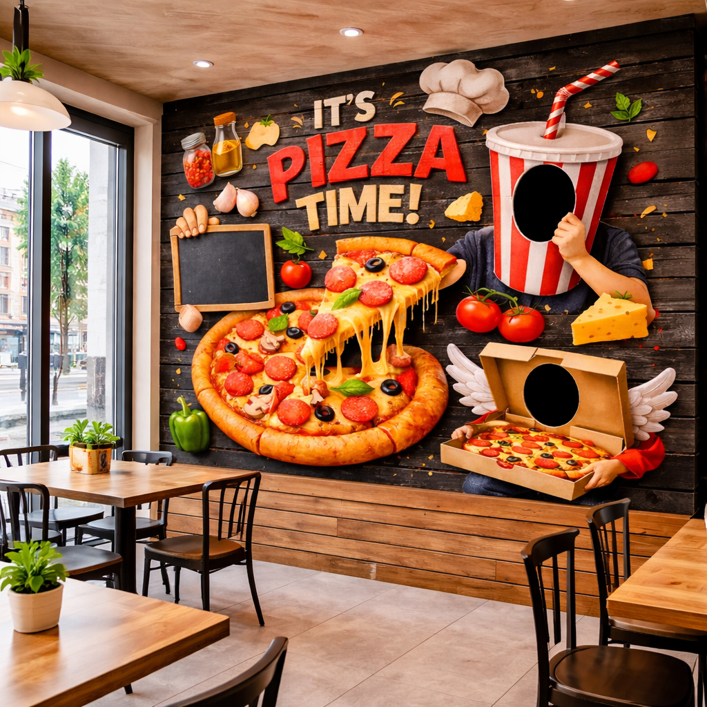 It’s Pizza Time Fast Food Wallpaper