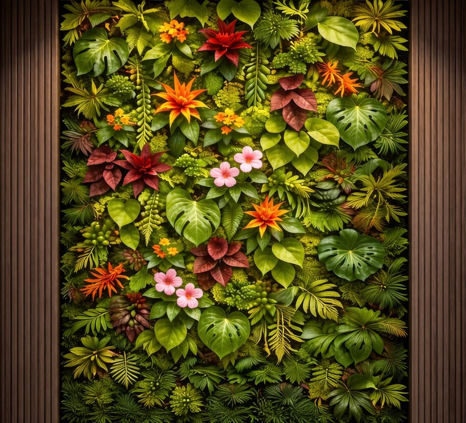 Exotic Floral Botanical Wallpaper