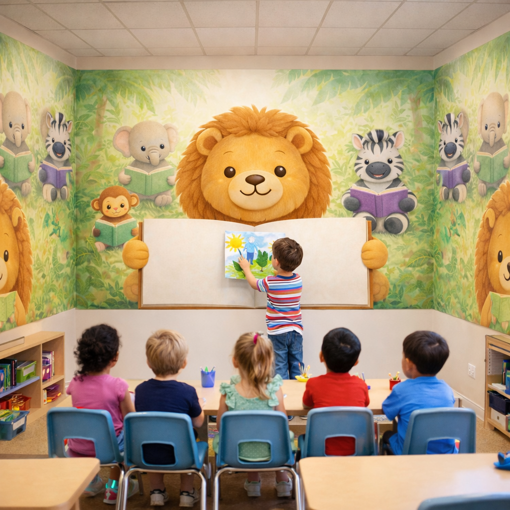 Wipeable Storybook Learning Wallpaper