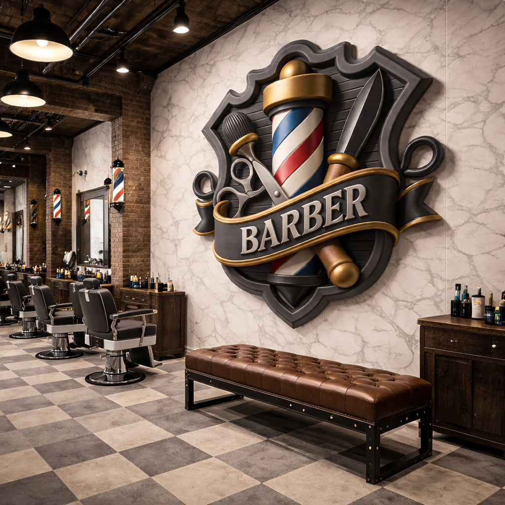 Barber Crest Wallpaper